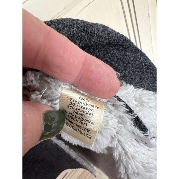 Dylan size small women’s faux fur lined charcoal gray vest - Picture 4 of 4